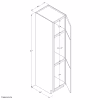 Tru-Cab White Shaker 24" x 84" x 24" Pantry Cabinet