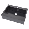 Bala Black Stainless Steel Flat Apron Front Farm Sink Bala Black Stainless Steel Flat Apron Front Farm Sink