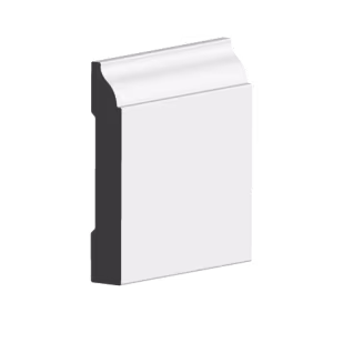 3-1/4" Primed MDF Baseboard Moulding LWM623