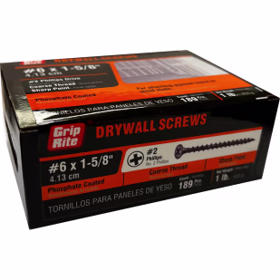 #6 x 1-5/8" Drywall Screws (1 Pound)