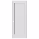 30" x 80" Prehung Unit Solid Core Primed 1-Panel Shaker Interior Door Left-Hand-FP