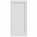 36" x 80" Prehung Unit Solid Core Primed 1-Panel Shaker Interior Door-Left-Hand-FP