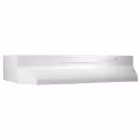 Broan 24-Inch Convertible Under-Cabinet Range Hood, 230 Max Blower CFM, White-on-White