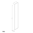 Faircrest Platinum Shaker Cabinet 6" x 42" Wall Filler