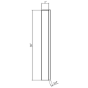 North Timber Harbor White Cabinet 3" x 36" Filler Strip