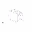 GHI Frontier Shaker 15" Base Cabinet