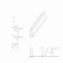 GHI Frontier Shaker 7' Scribe Moulding