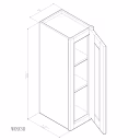GHI Sonona Sand Shaker 9" x  30" Wall Cabinet