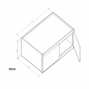 GHI Sonona Sand Shaker 36" x 12" x 24" Wall Cabinet