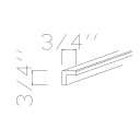 GHI Sonona Sand 7' Outside Corner Moulding