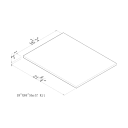 GHI Sonona Sand Shaker 18" x 84" Shelf