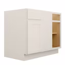 Camille Warm White 39" Blind Corner Kitchen Base Cabinet