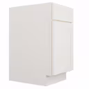 Camille Warm White 18" Kitchen Wastebasket Base Cabinet