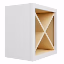 Americana Bright White Shaker 18" x 18" x 12" Wine Shelf Kitchen Wall Cabinet