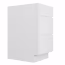 Americana Bright White 21" Three Drawer Kitchen Base Cabinet