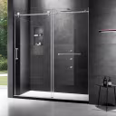 Elegant 60" x 76" Chrome Shower Door
