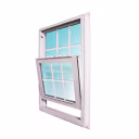 Single Hung Low-E Window - With Grid - LC