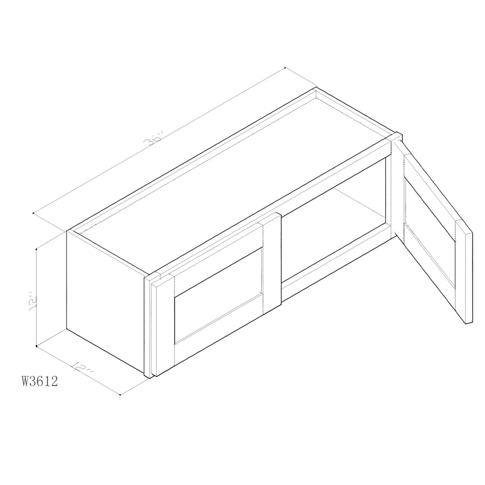 Cabinet Newport Honey W3612 Cabinet Newport Honey W3612
