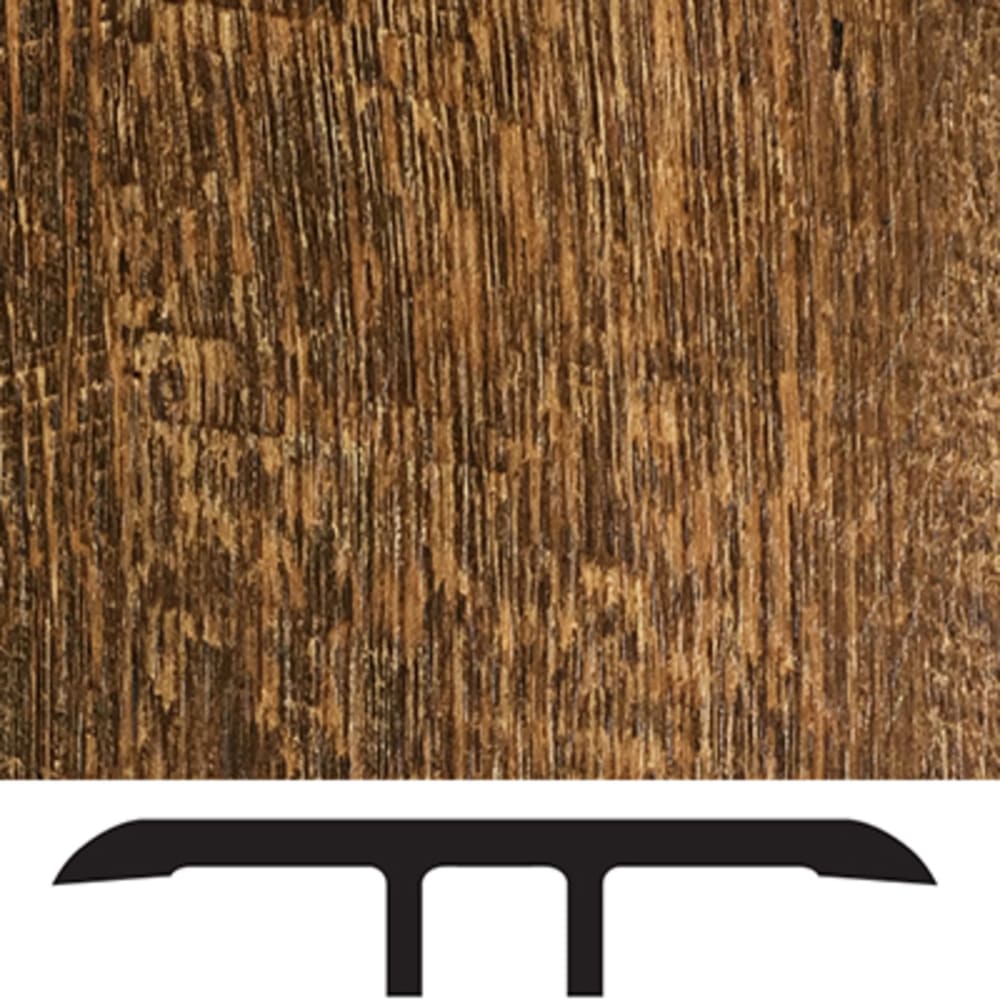 Adds a finishing touch to a floor with a matching color. LVT molding profile used to transition two floors of the same height, typically 5556006 Luxury Vinyl Floor Transition Molding Cedar Mill Oil Rubbed Oak
