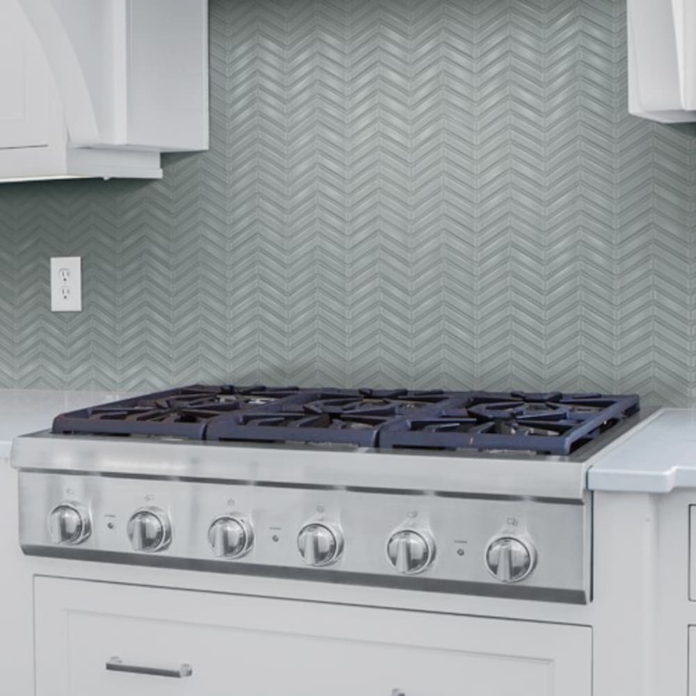 Mosaic Tile Element Shadow Chevron Glass Mosaic Tile Element Shadow Chevron Glass