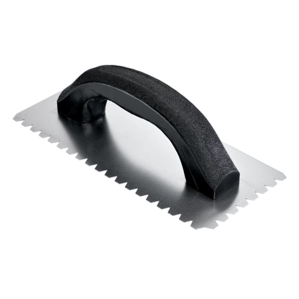 Cold rolled steel blade for longer wear High impact black plastic handle Thin set adhesive application of ceramic tile 8 x 8 5552093 Flooring, Flooring Accessories