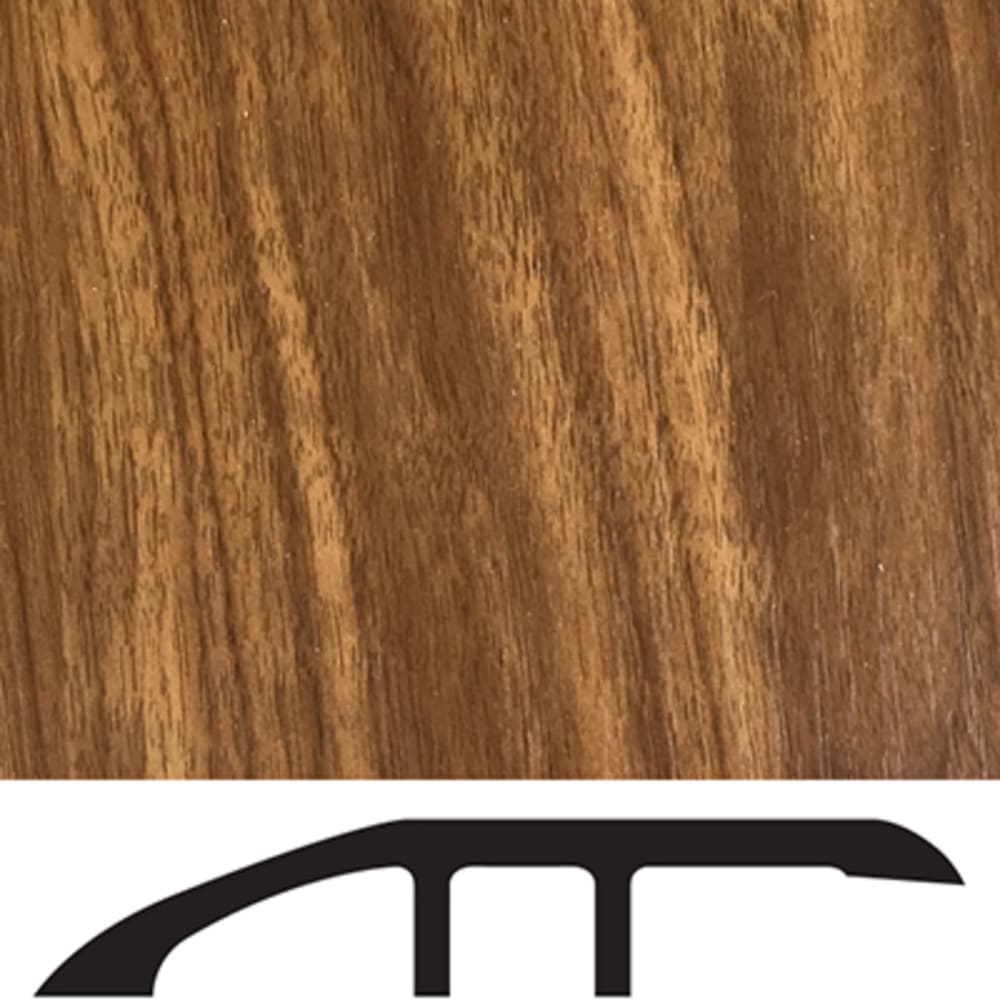 Adds a finishing touch to a floor with a matching color. LVT molding profile used to transition floors of unequal heights. From wood / 5556030 Luxury Vinyl Floor Reducer Molding Auburn Hickory