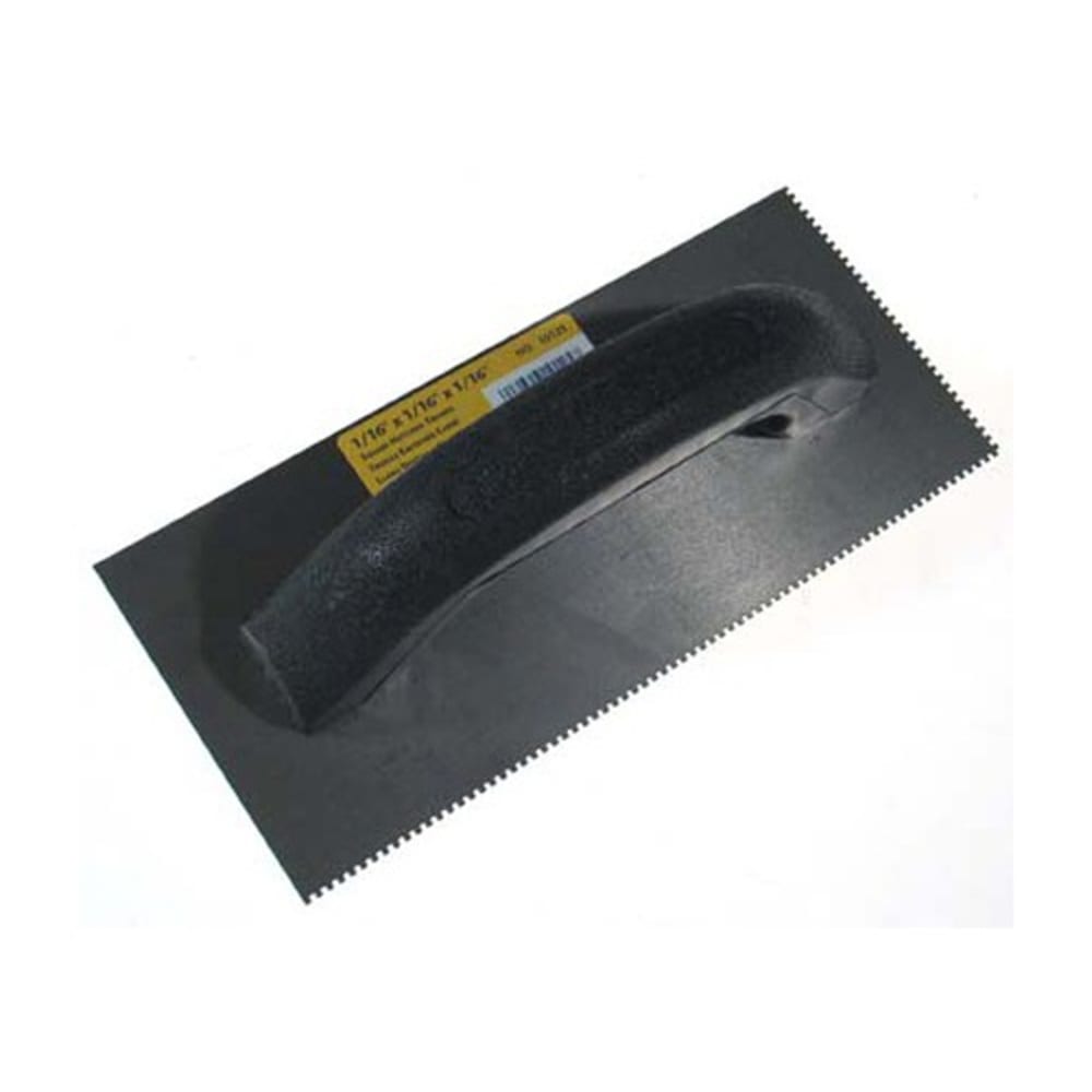 1 16 Square economy trowel Cold rolled steel blade for longer wear High impact black plastic handle 5510125 Flooring, Flooring Accessories