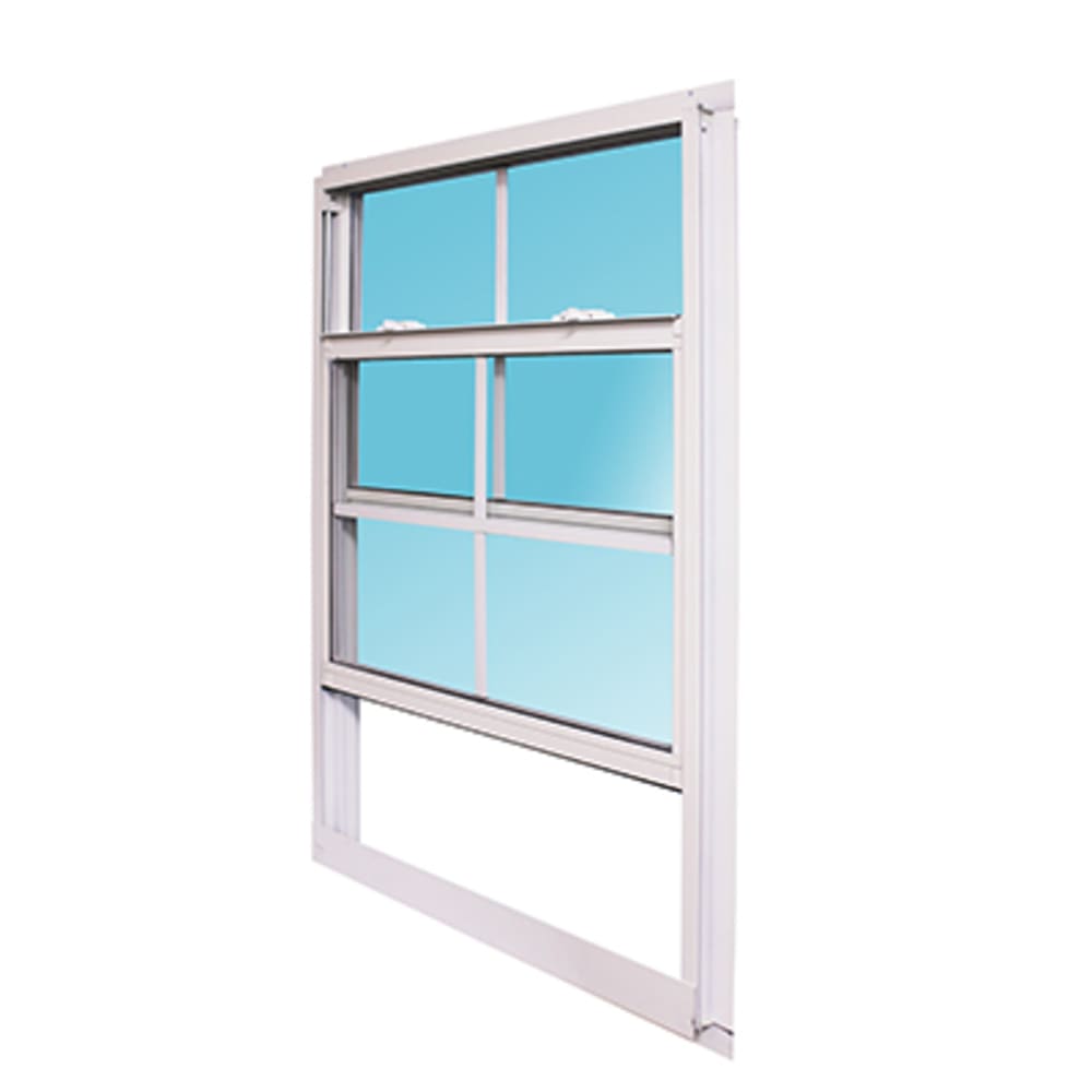 Krestmark series 100 Durable aluminum construction Clear insulated glass with internal grids DP50 rating Screen included 4548180 Windows, New Construction Vinyl