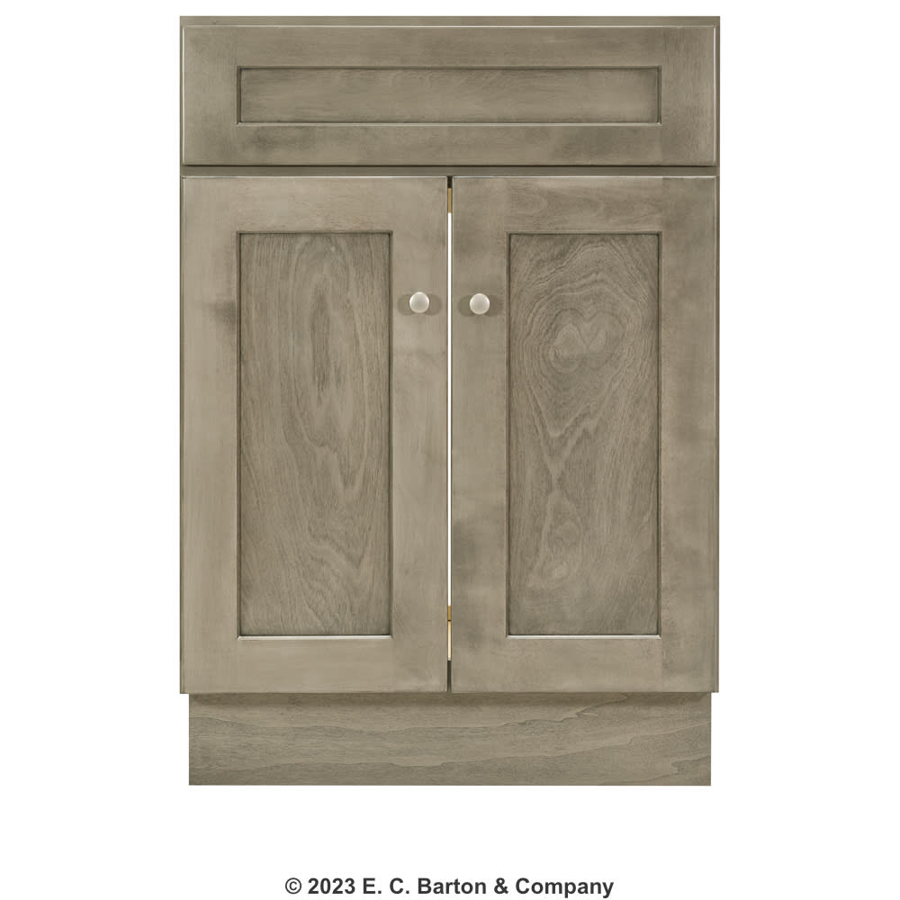 North Timber Driftwood Gray Shaker 24" x 18" Vanity Base Home Outlet