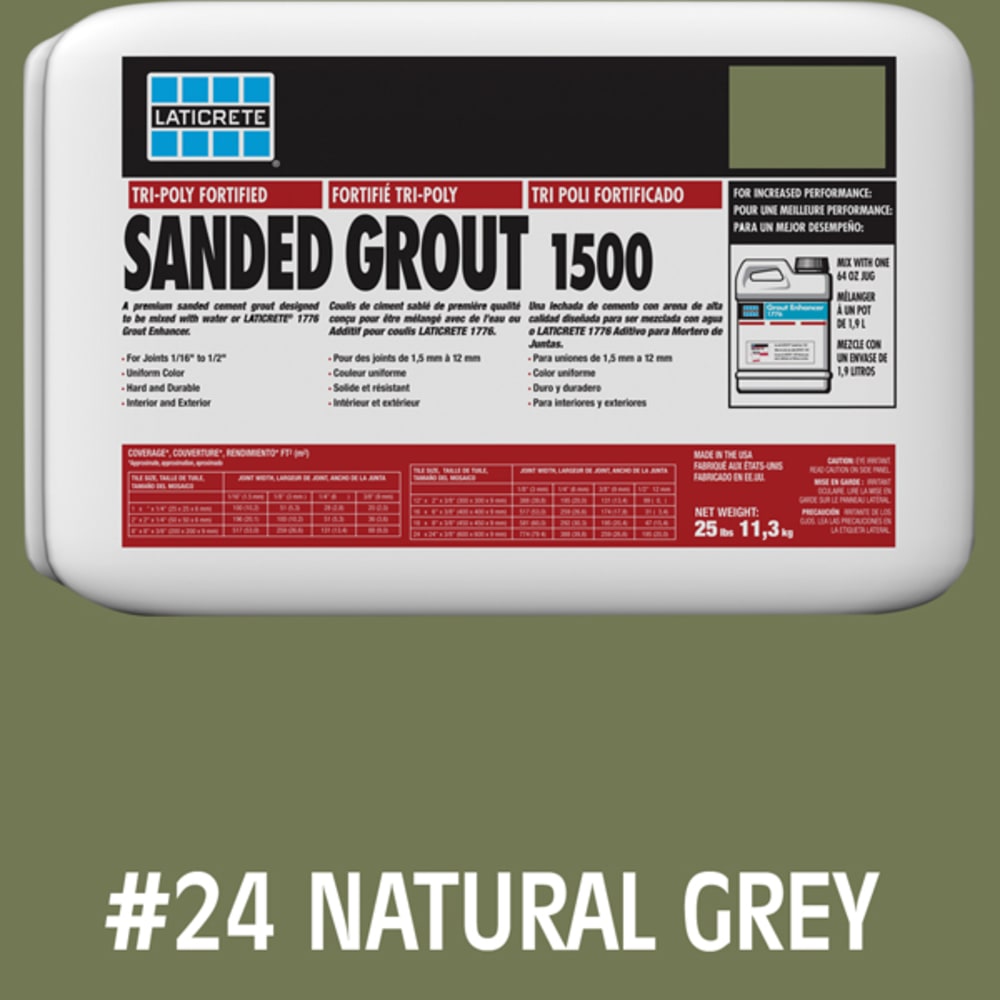 Laticrete Sanded Tile Grout Natural Grey Laticrete Sanded Tile Grout Natural Grey