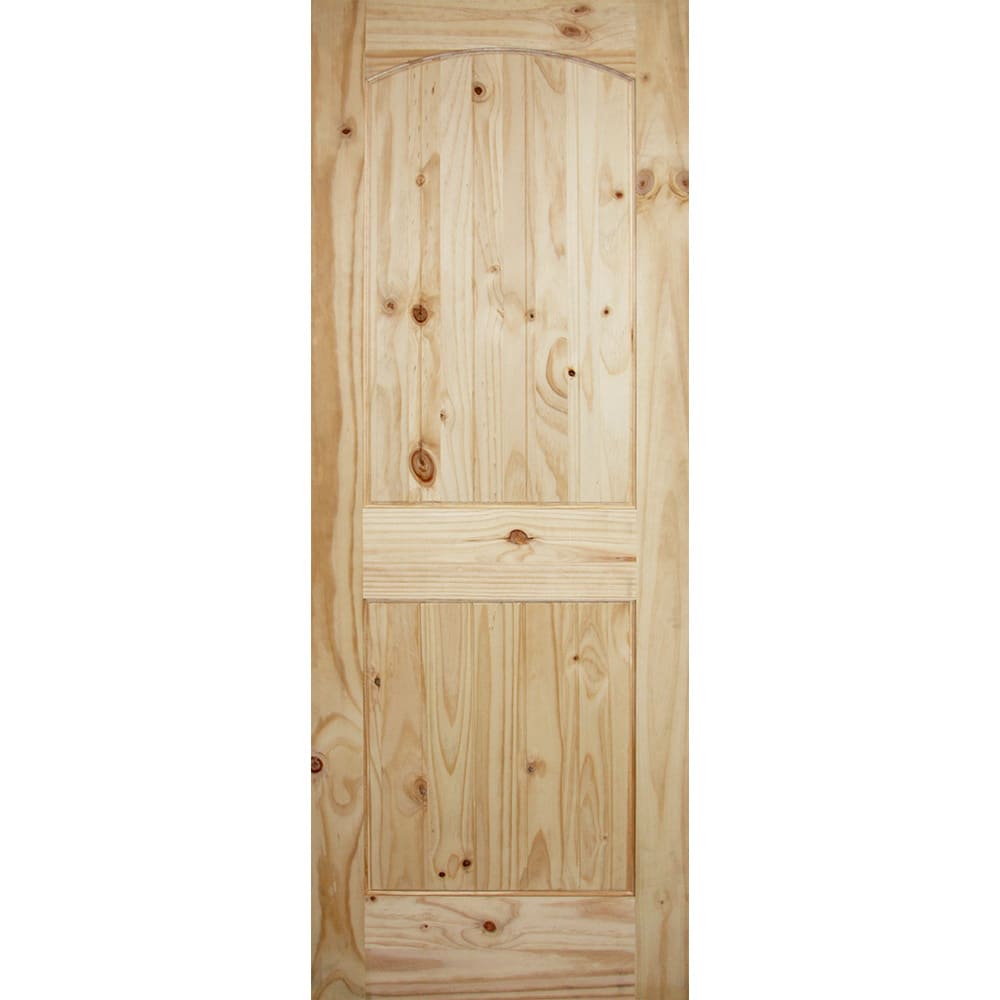 Arch Top Knotty Pine 32" Interior Door Slab Home Outlet