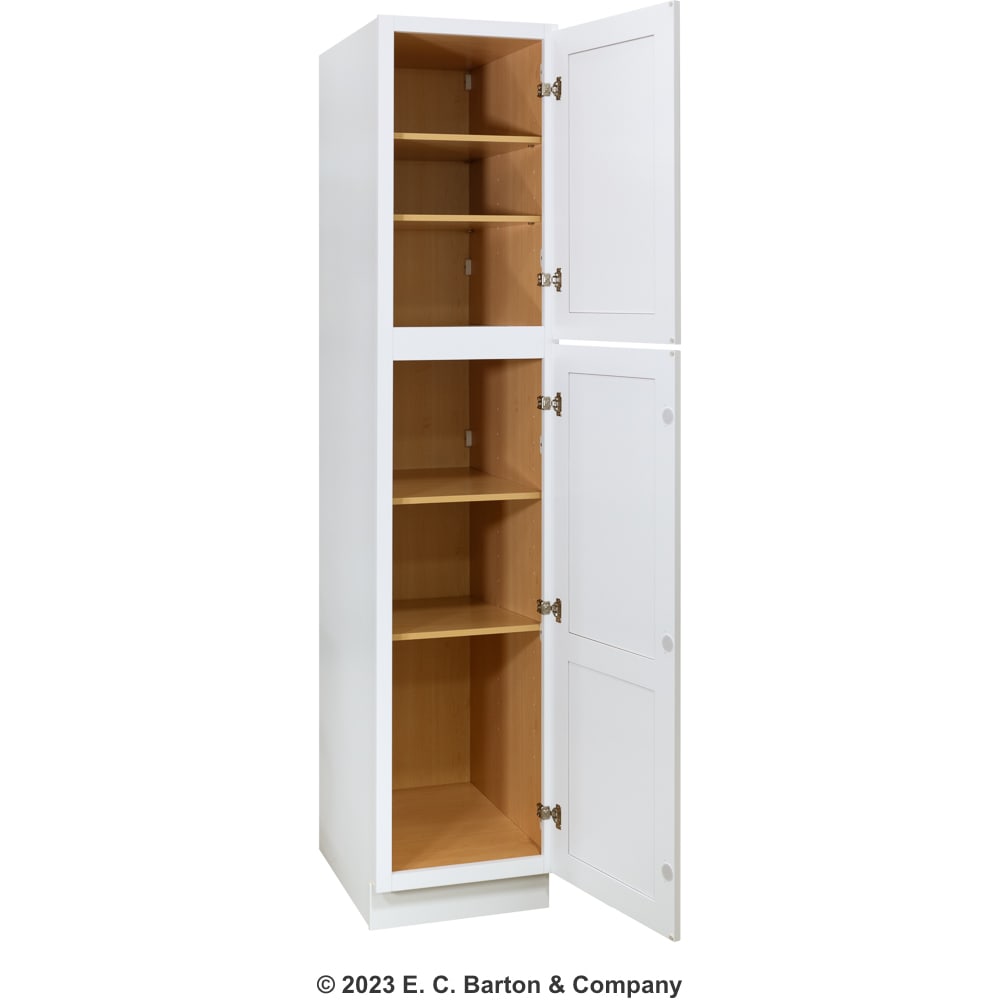 Ghi Arcadia White Shaker 18 X 84 Pantry Cabinet Home Outlet