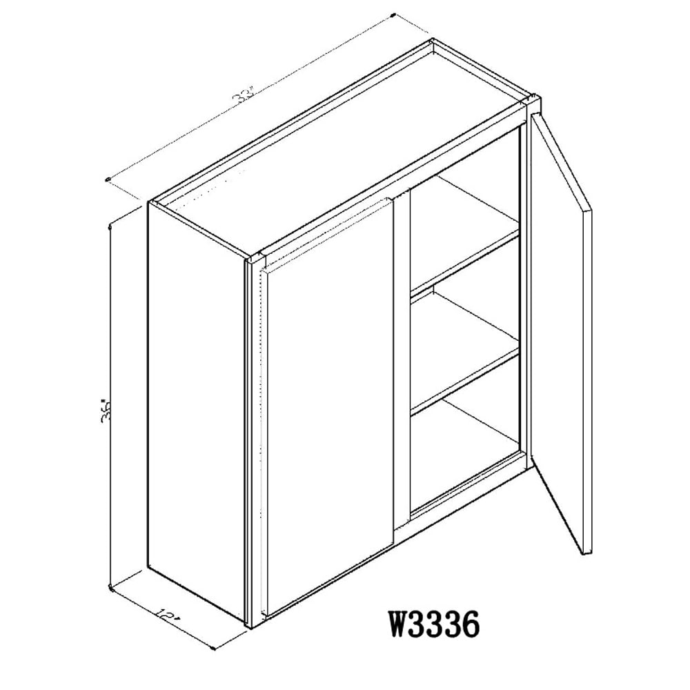 Cabinet Nantucket Linen White W3336 Cabinet Nantucket Linen White W3336