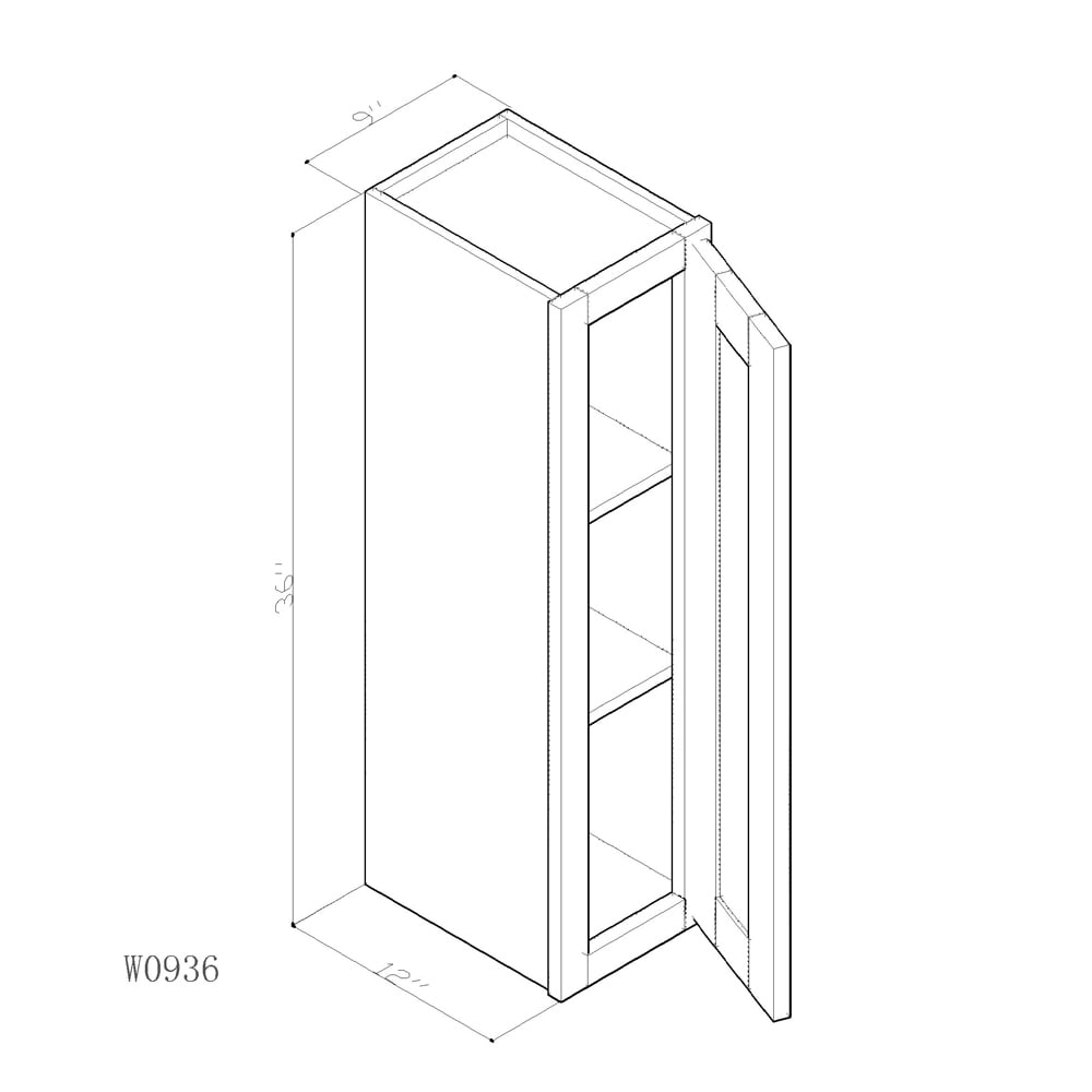 Cabinet Nantucket Linen White W0936 Cabinet Nantucket Linen White W0936