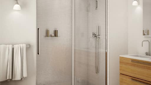 Maax Halo 48" Clear Glass Shower Door Maax Halo 48" Clear Glass Shower Door