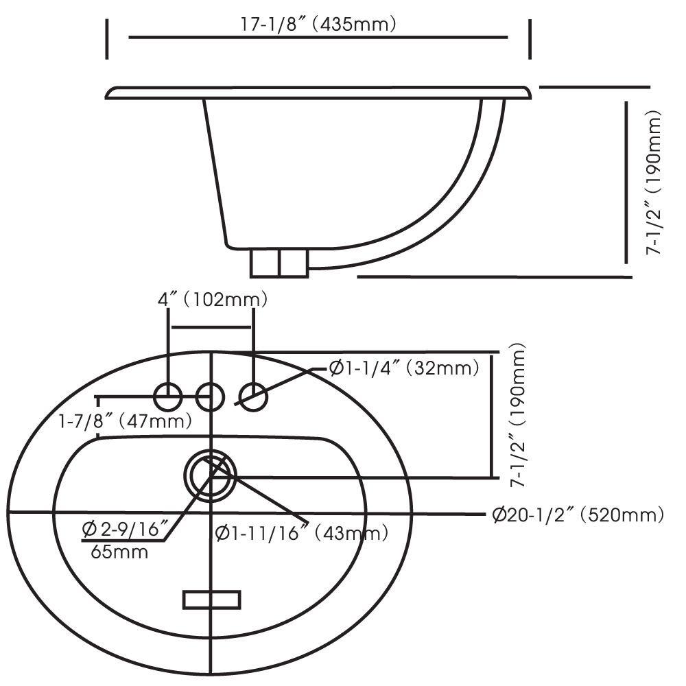 White Oval Sink Home Outlet