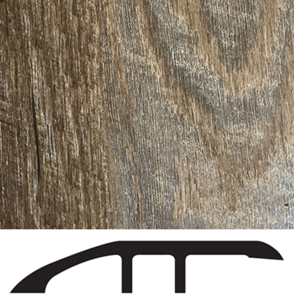 Adds a finishing touch to a floor with a matching color. LVT molding profile used to transition floors of unequal heights. From wood / 5556031 Luxury Vinyl Floor Reducer Molding English Manor Vintage Timber