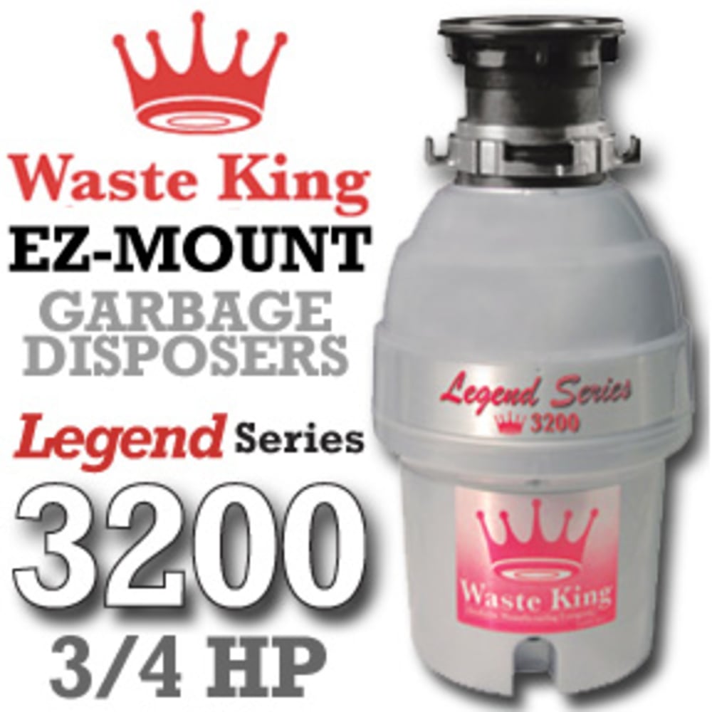 Waste King Legend Series 3200 3/4 Hp Garbage Disposer Home Outlet