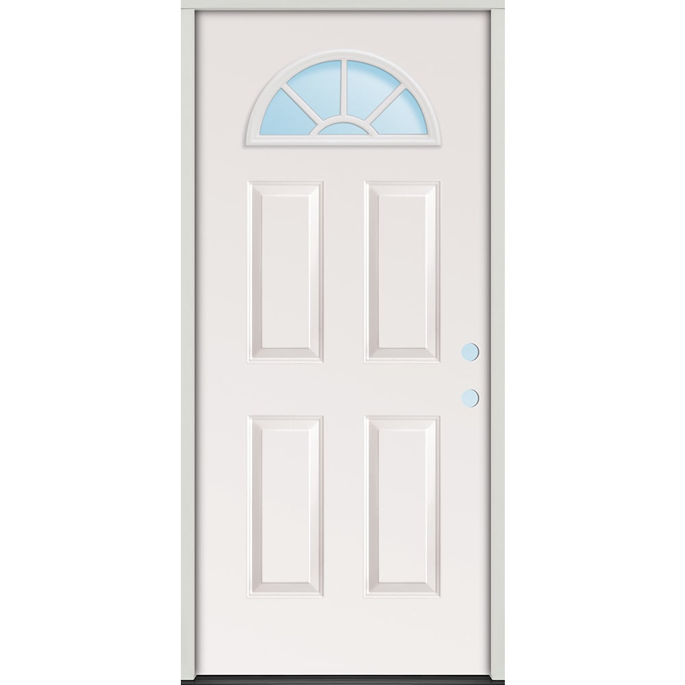 Energy efficient insulated exterior door unit Completely assembled in primed wood frame with full weatherstripping and fixed sill 4532949 Doors, Door Units Exterior
