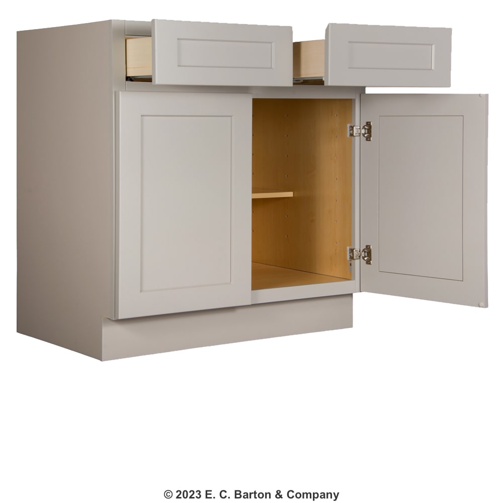 GHI Stone Harbor Gray Shaker 33" Base Home Outlet