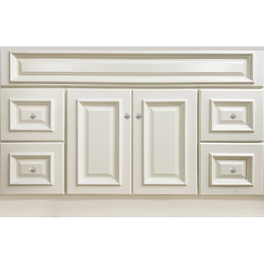 GHI Nantucket Linen White 48" Vanity Base Home Outlet