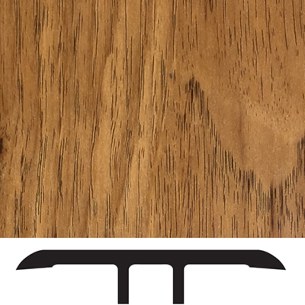 Adds a finishing touch to a floor with a matching color. LVT molding profile used to transition two floors of the same height, typically 5556004 Luxury Vinyl Floor Transition Molding Russet