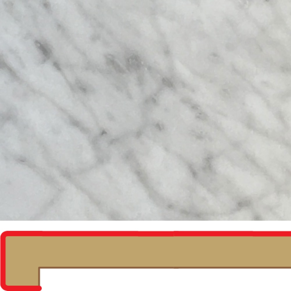 No polishing or resealing needed, and no seams! Simple to cut and install. Perfect for any kitchen, home office or anywhere work space is 5017890 CARRARA BIANCO 10 039 POST FORMED LAMINATE COUNTER TOP RIGHT MITER