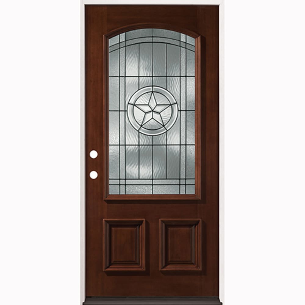 22 x 48 Insulated Glass Insert and Patina Black Texas Star Caming Pattern Right Hand Ready to install Completely 4526301 Doors, Door Units Exterior