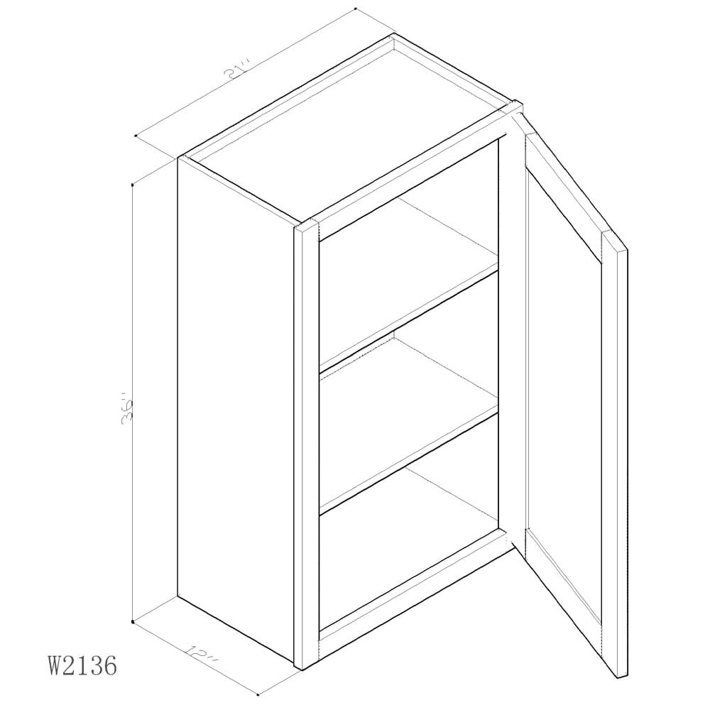 Cabinet Nantucket Linen White W2136 Cabinet Nantucket Linen White W2136