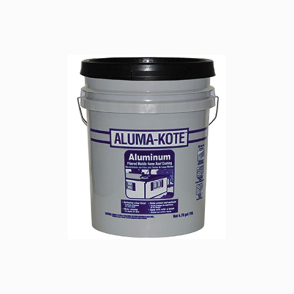 Reflective aluminum roof coating that protects and renews worn surfaces 4 75 gallon pail 2528052 Roofing, Roof Coatings