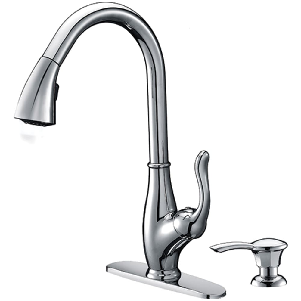 Single Handle, High Arc Pulldown Faucet With Matching Soap Dispenser, Washerless Cartridge, Metal Lever Handle, 4 Hole Installation, Copper 8021070 Brushed Nickel Lever Hi Arc Pulldown Kitchen Faucet w Soap Dispenser