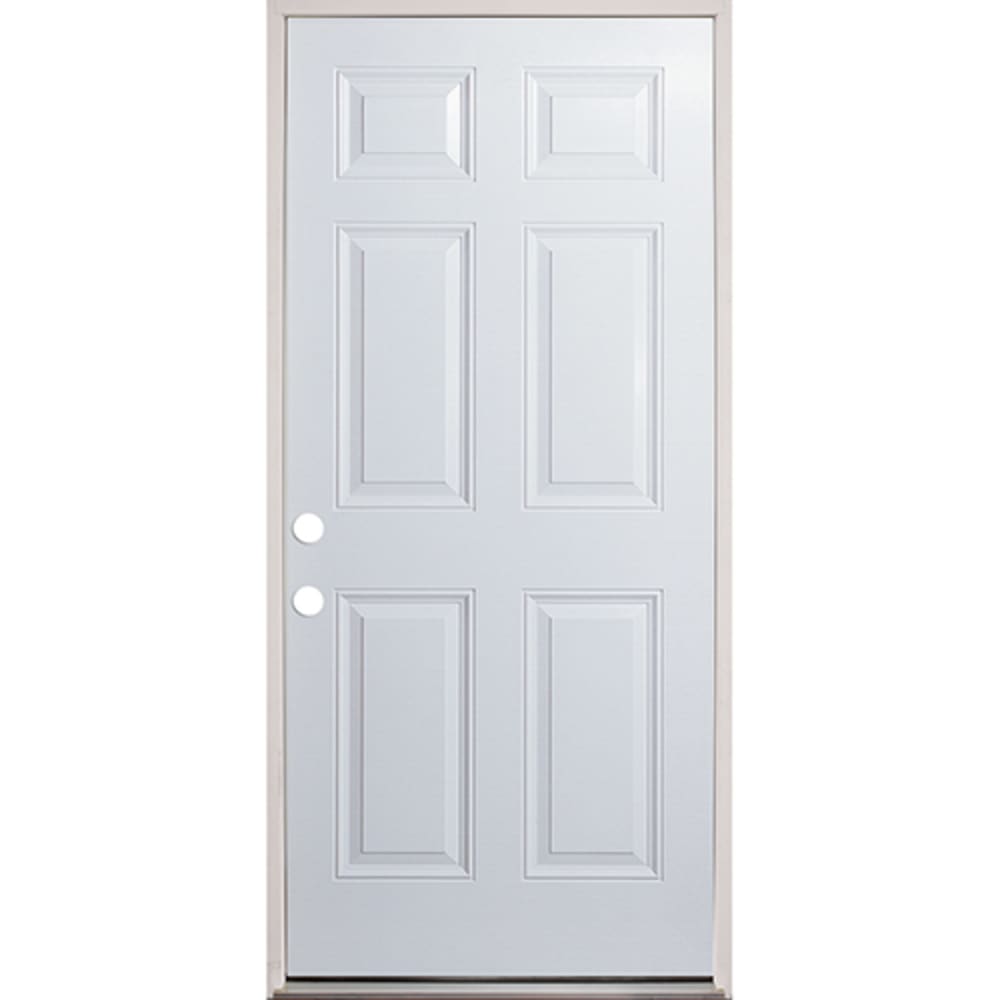 Energy efficient insulated exterior door unit Completely assembled in primed wood frame with full weatherstripping and fixed sill 4503858 Doors, Door Units Exterior