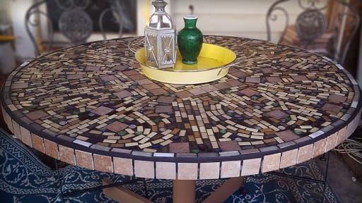 mosac tile table