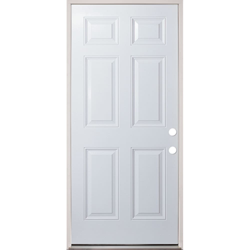 36" Raised Panel Fiberglass LH Exterior Door Home Outlet